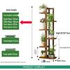 Solid Wood Plant Stand: Floor-Standing Flower Pot Holder for Balcony, Living Room, or Outdoor Space