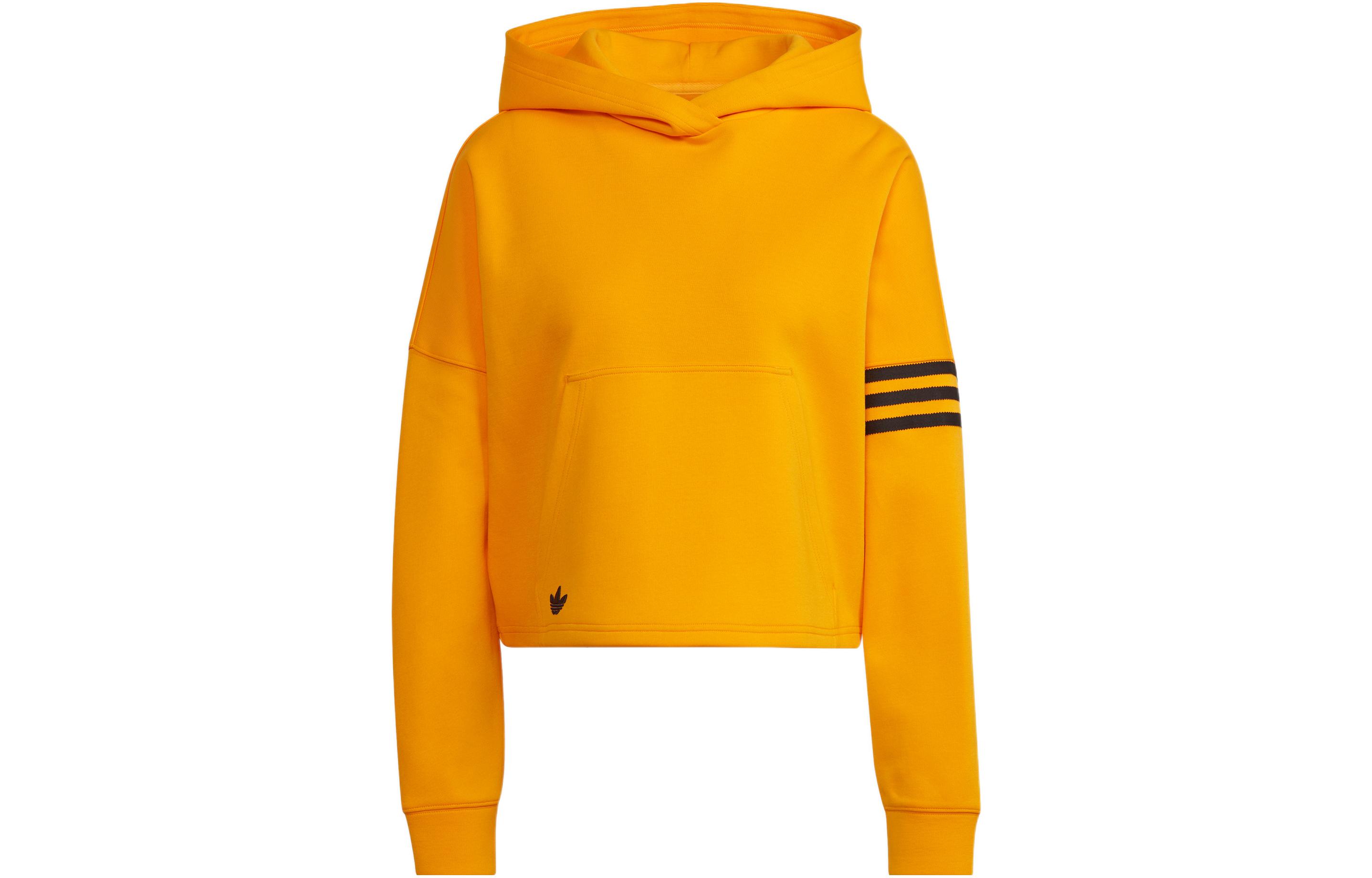 Adidas Sweatshirts Women s Yellow Hooded Moderate Regular HT8846 M
