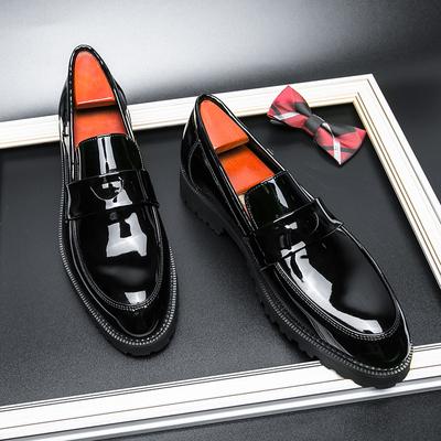 Scarpe alla Moda Uomo Mocassini a Punta Pelle Verniciata Scarpe da Guida Originali Uomo Scarpe Formali Club Festa di Matrimonio Uomo Scarpe di Lusso Firmate