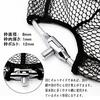 SANLIKE Landing Net, Aluminum Oval Frame, Large Landing Net, Foldable Net Frame, Rubber Coated Net, S Size