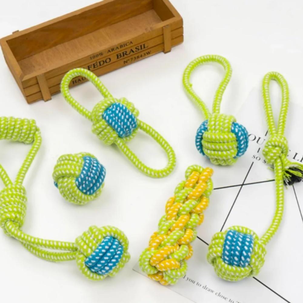 Pet Dog Toys For Large Small Dogs Toy Interactive Cotton Rope Mini Dog Toys Ball For Dogs Accessories Toothbrush Chew Puppy Toy