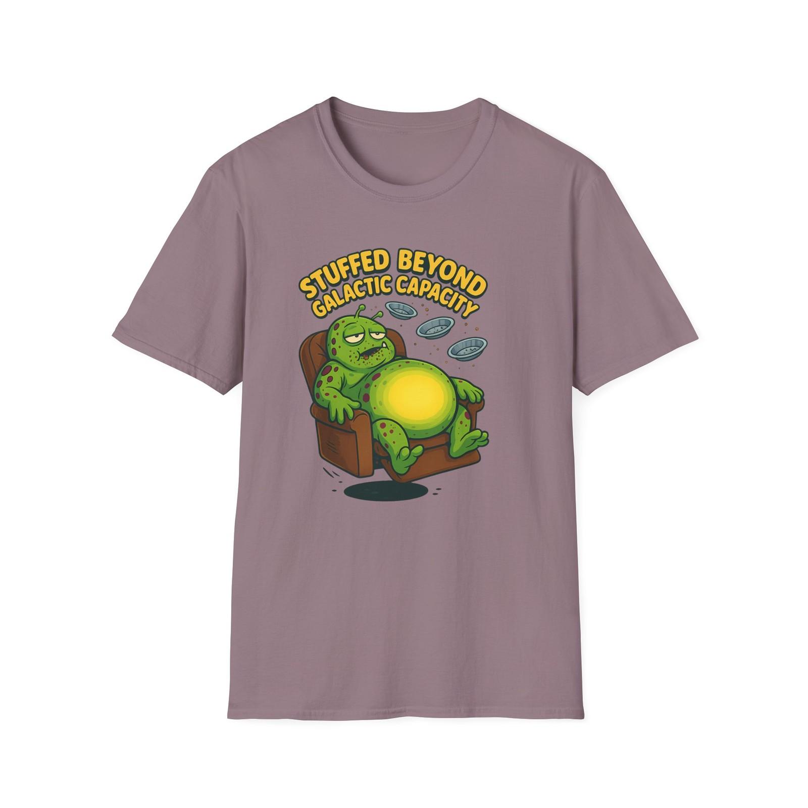 Unisex Softstyle T-Shirt Mens Womens Tees Top Stuffed Alien Funny Galactic Capacity Cartoon Tee S