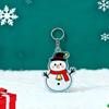 Creative Acrylic Cartoon Christmas Keychain - Cute Holiday Student Gift Pendant