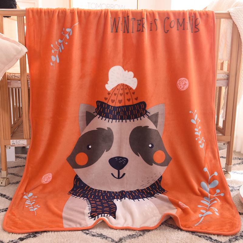 Coral Fleece Baby Blanket: Single-Layer Flannel, Ideal Gift & Cover for Children