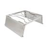 Stove Stand Rack Stainless Steel Silver Foldable Multifunctional Portable Picnic Pot Bracket for Camping Traveling