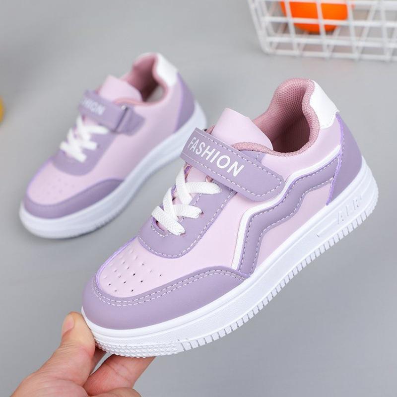 Girl's Fashion Non Slip Sneakers Purple Casual Shoes Students Running Shoes Kids Girls Outdoor Shoes