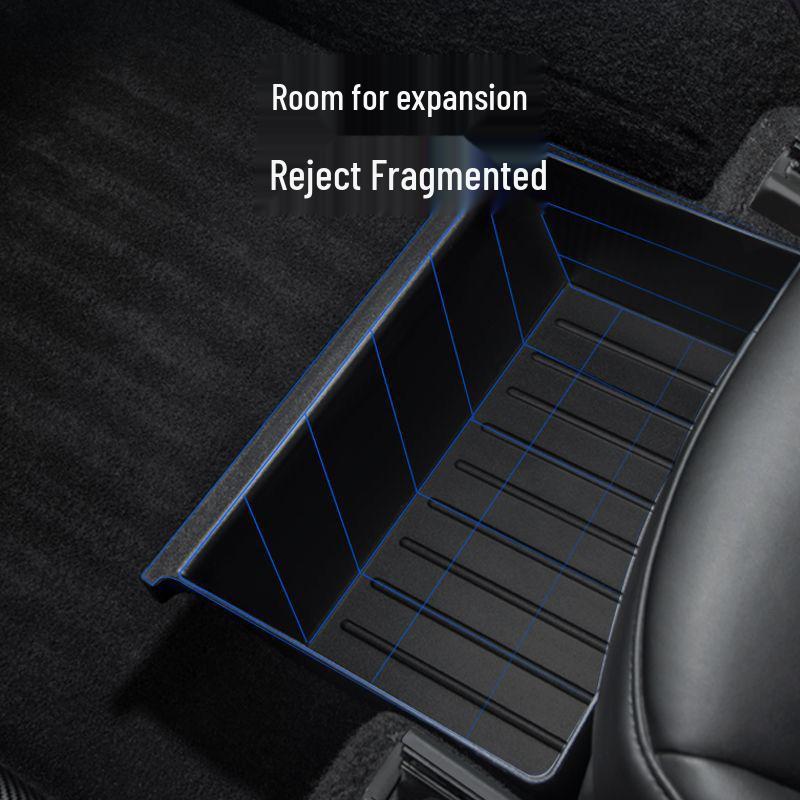 Tesla Model Y Under-Seat Storage Box Organizer for Rear Seat Accessories