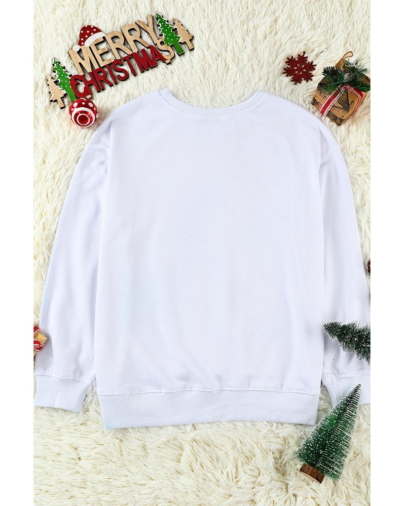 Azura Exchange Leopard Snowflake Pullover Sweatshirt