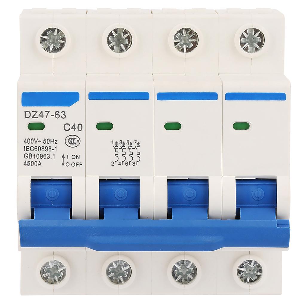 DZ47‑63 4P 40A 400V 50Hz Miniature Circuit Breaker