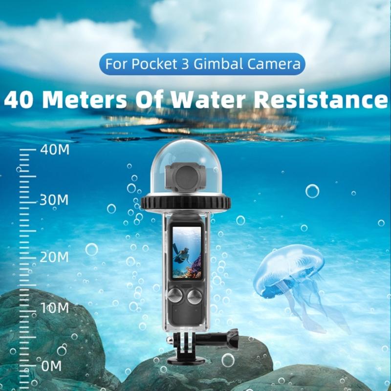 Camera Waterproof Case PC Underwater Camera Cover 40M Depth Camera Waterproof Case For Pocket 3 Diving Protective Cover
