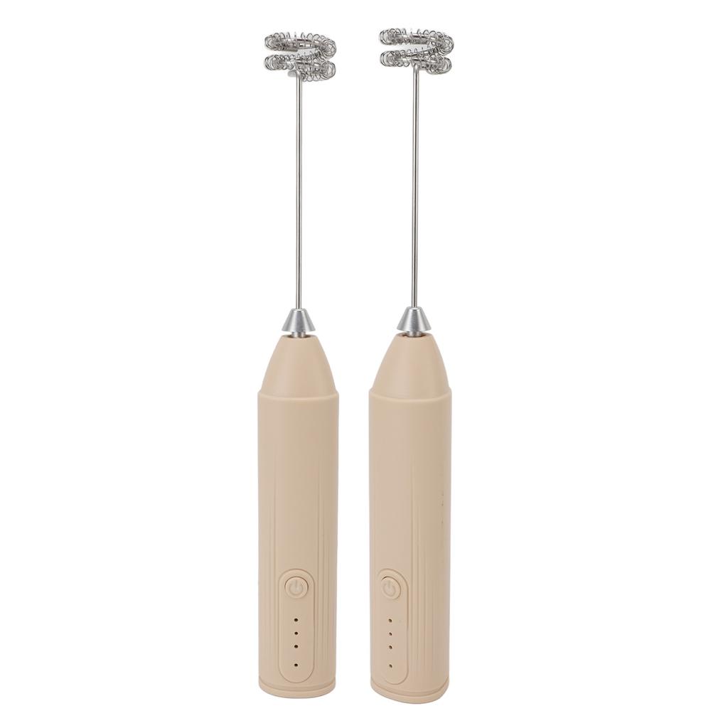 Milk Frother Cordless Rechargeable Handheld Drink Mixer for Coffee Stirring Milkshake Whisking
