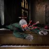 Fantasma gateador eléctrico de Halloween Cabeza calva Sala de escape Fantasma trepador Jardín Zombi sangriento Bar
