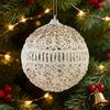 Christmas Ball Ornament 8cm Shatterproof Glitter Tree Balls Seasonal Christmas Bauble Decorations For Home Office School Hotel
