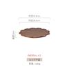 Wooden dessert coffee cake plate Japanese solid wood tray high appearance level lace household fruit plate for holiday