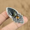 925 Silver Pear Pietersite Gemstone Citrine Mother Ethnic Trendy Wedding Pendant