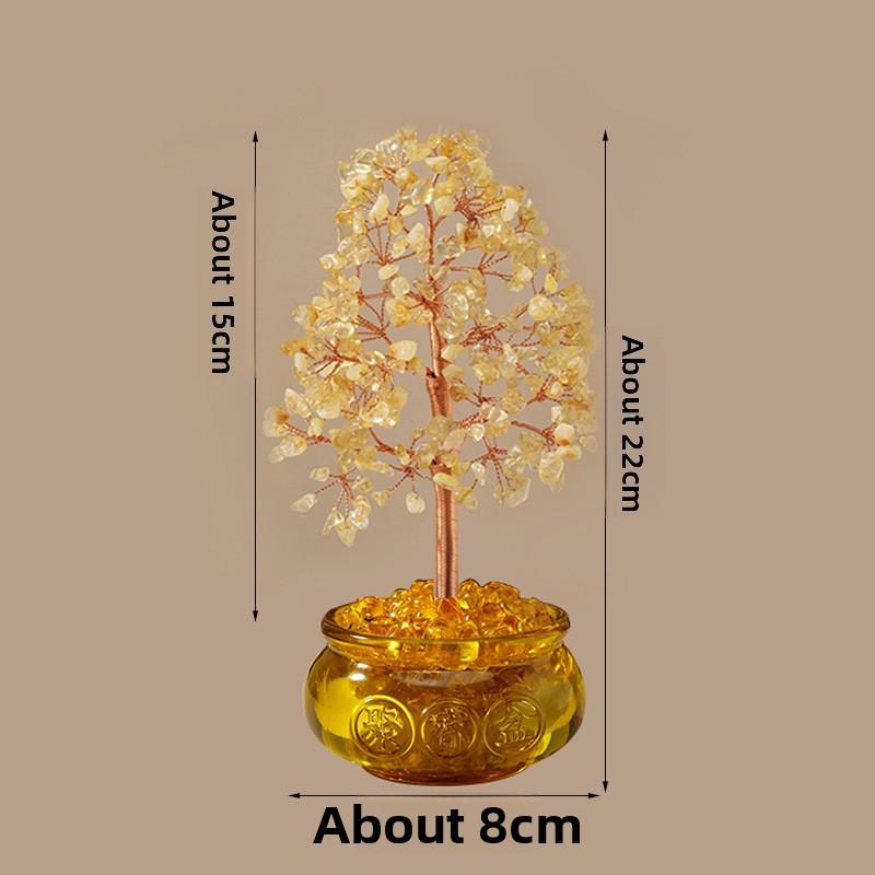 

Cornucopia Crystal Fortune Tree Citrine Money Tree Opening Gifts Office Desktop Decoration Crystal Tree Ornament