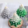 Aroma Plaster Silicone Mold Handicrafts Soap Candle Resin Casting Handmade Sawtooth Christmas Tree Shape 3D Candle Mold