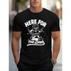 European Sizes Men Casual Short Sleeve Tee 1 Pcs Comfortable Crew Neck, Soft Adorable Tees Tops