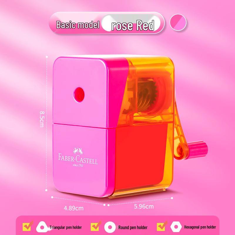 Mini Afiador Manual Faber-Castell para Crianças - Portátil e Simples para Uso Escolar