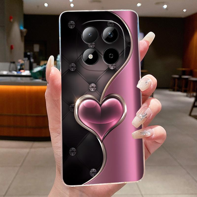 Phone Case For Xiaomi Redmi Note 15 Pro 4G Funda Capa Butterfly Bow Protective Casing Transparent Coque Soft Silicone TPU Cover