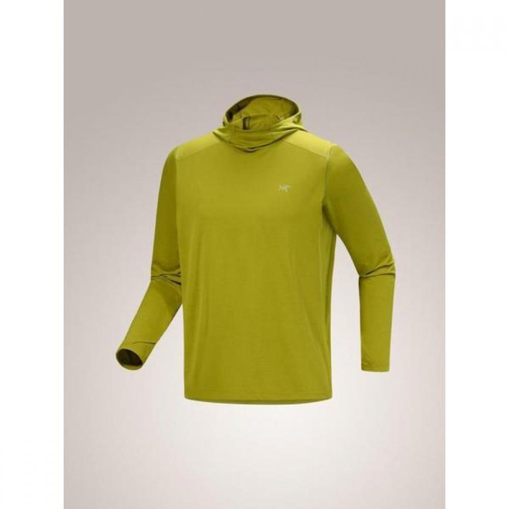 ArcTeryx Long Sleeve T shirT Olive Moss heaTher Dom XL (110 around)