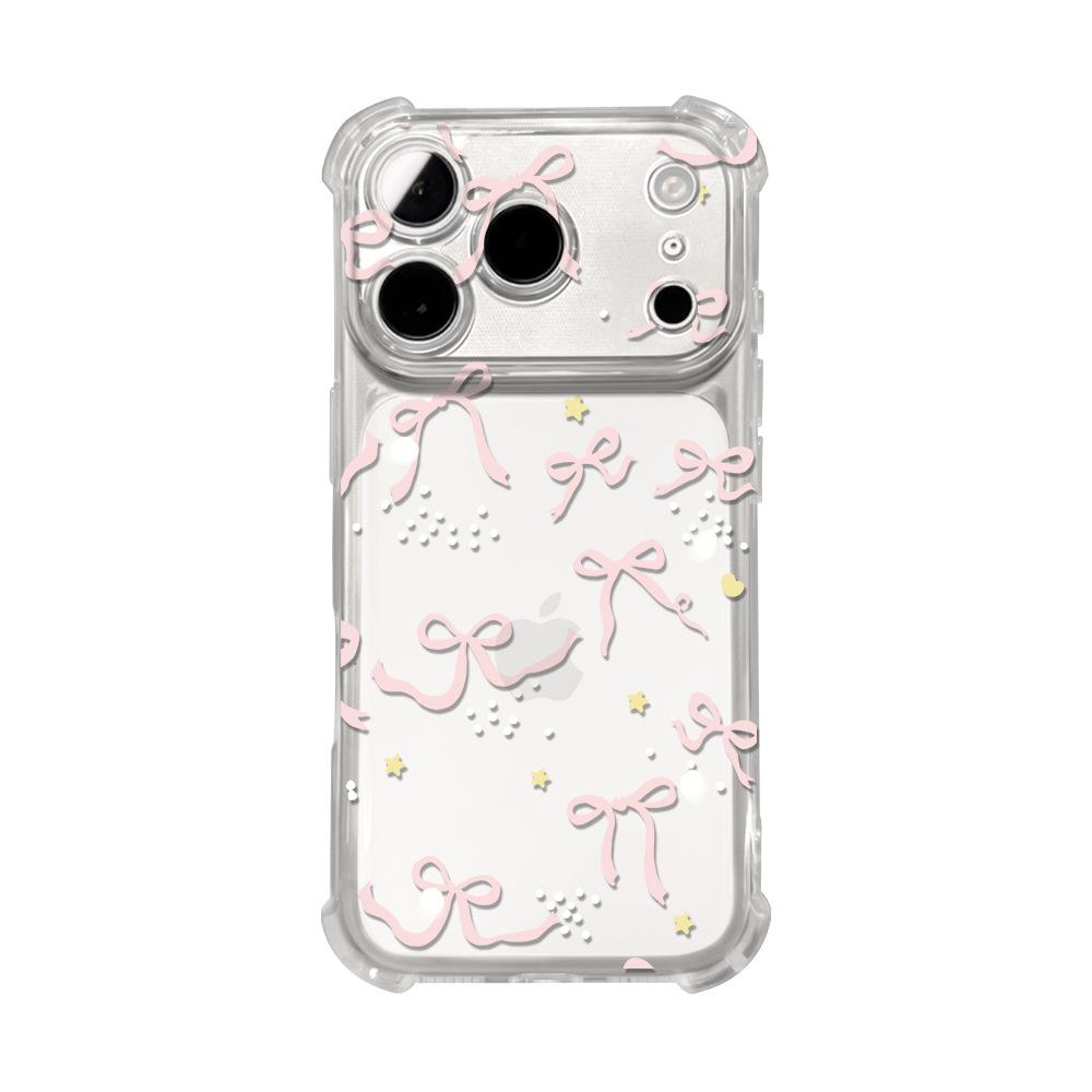 Star Bow Is Suitable for Apple Huawei Vivo Xiaomi Oppo Glory Transparent iPhone11 Anti-drop Mobile Phone Case