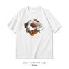 Strawberry Toast Tshirt Unisex Unisex Casual Cotton Graphic T Shirts Adult Streetwear Camisetas Tops Tee Shortsleev Oneck