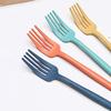 5Pcs Wheat Straw Dinnerware Set Portable Tableware Knife Fork Spoon Eco-Friendly Travel Cutlery Utensil Box Chopsticks