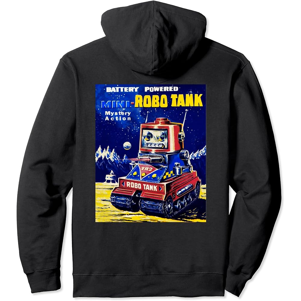Vintage Robot Tank Japanese American Old Retro Collection Hoodie