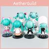 Hatsune Miku Pvc Chibi Figuren Set Sammlerstück zur Ausstellung für Anime-Fans