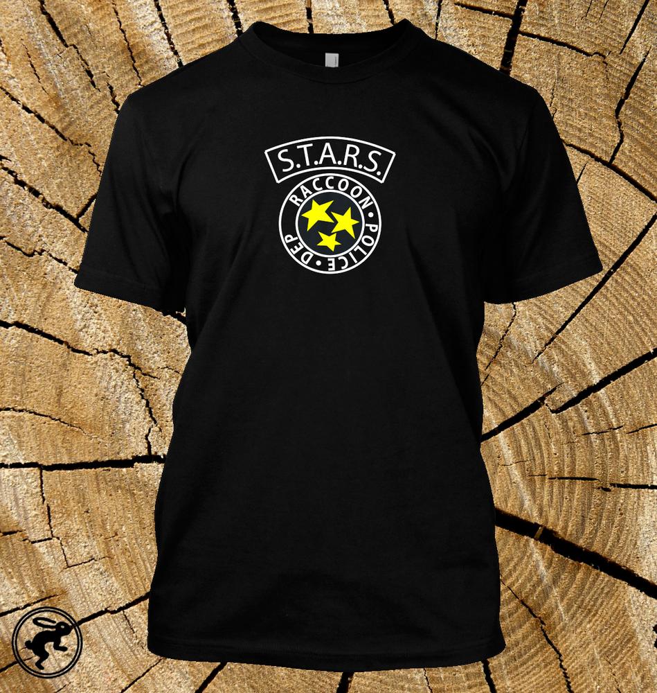 Raccoon City Police Departunisext Stars Resident Evil T Shirt Video Game Tv Tee