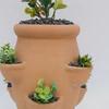 Maceta Torre Maceta de Terracota Gres Torre de Suculentas Maceta Decorativa Jardinería Vertical Maceta para Suculentas Orquídeas Fresas Exterior