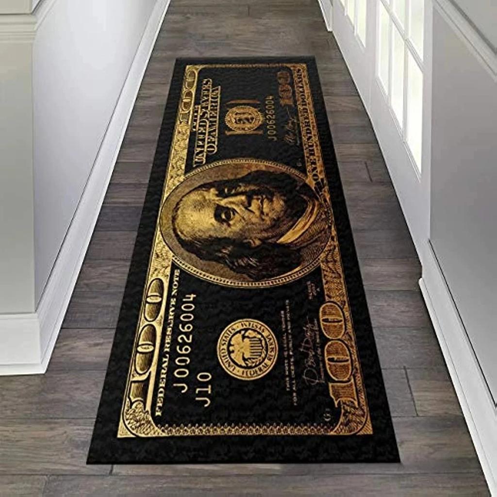 Verbessertes Material US-Dollar Schlafzimmer Bettvorleger Wohnzimmer Küche Badezimmer Verdickter Teppich Fußmatte Heimdekor