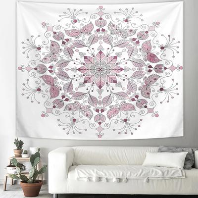 1PC Mandala Butterfly  Flower Tapestry Wall Hanging for Bedroom Living Room Dormitory  Bohemian Style Wall Decoration
