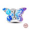 Charm Copper Fit 3Mm Original Bracelet Necklace Womens Bouquet & Butterfly Charm Bead Diy Fine Jewelry Gift New