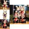 Cuter Rabbit And Panda Plush Toys With Ski Design For Kids And Gift Giving