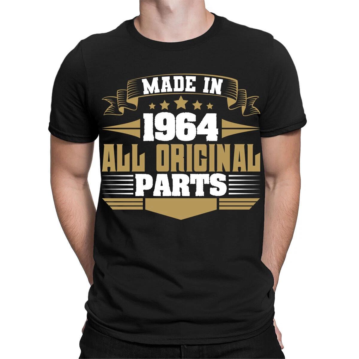 

Made in 1964 All Original Parts T-Shirt 62nd Birthday Mens Gift Ideas 3#TA-47 3XL