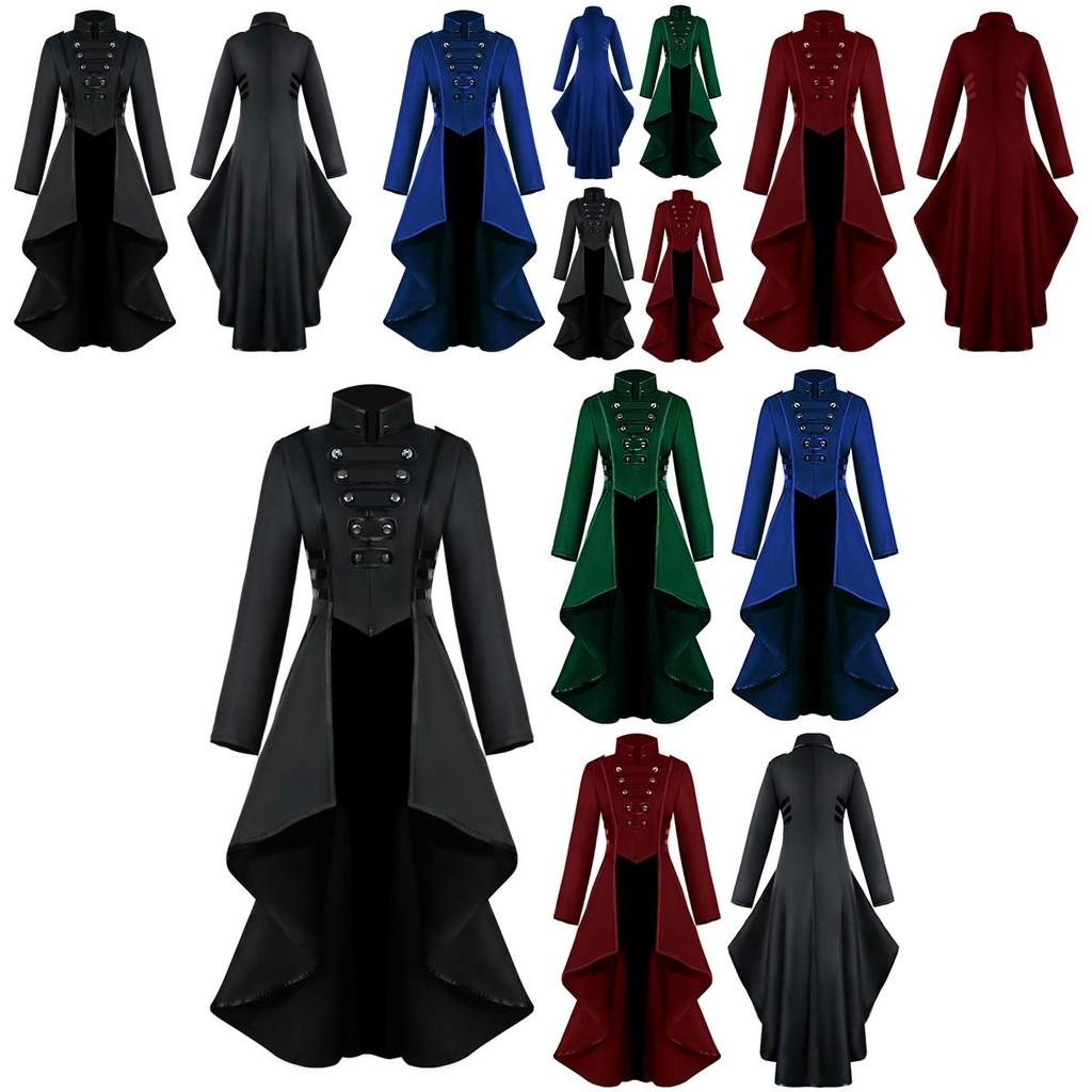 Luxurious Women Vintage Medieval Tuxedo Gothic Tailcoat For Role Playing And Halloween