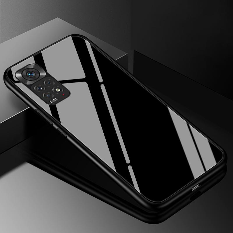 Für Redmi Note 11 Hüllen Note 11S Hartglas-Rückseite Für Xiaomi Redmi Note 11 12 13 Pro Plus 5G Hülle Funda Note11 S