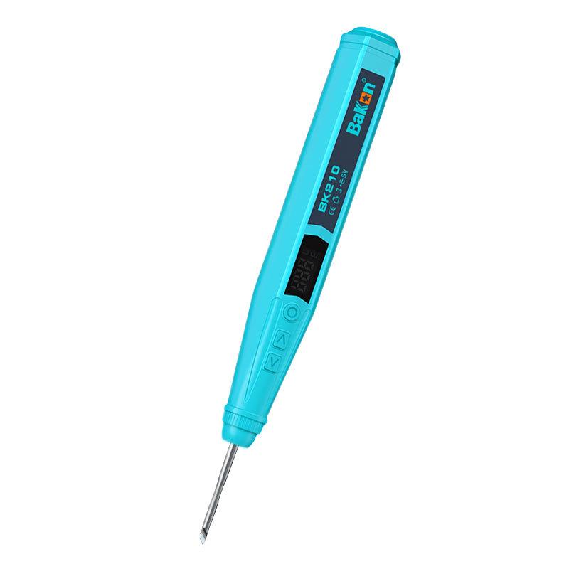 Bakon White Light BK210 USB Wireless Mini Soldering Iron – Portable Electric Welding Pen with Household Tin Soldering Capability.