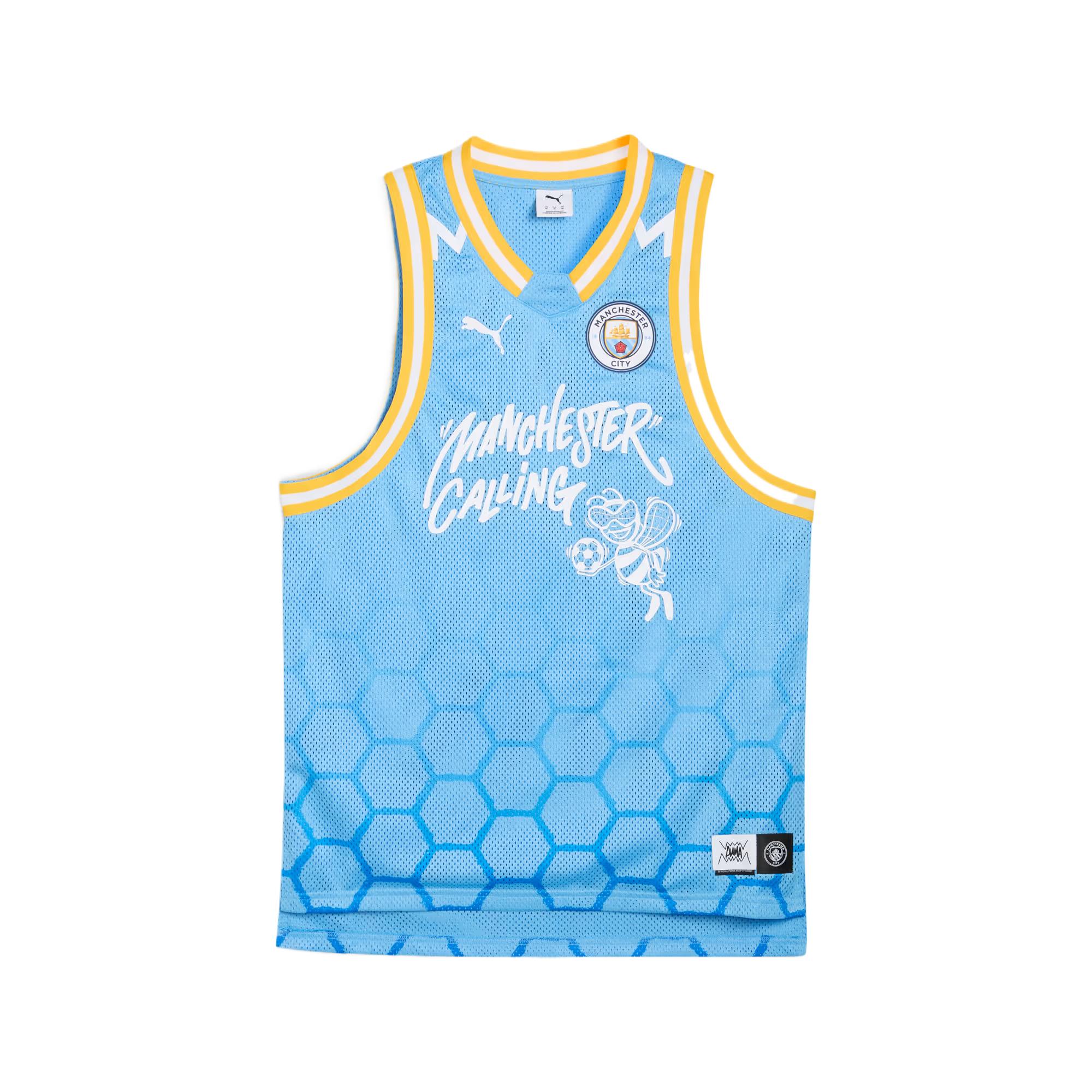 

Puma X Manchester City Hoops Series Comfortable Classic Casual Basketball Vest Men Tops 631693-01 S