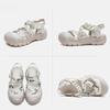 Johnature Leisure Thick Sole Round Toe Sandals Breathable Shallow Hook& Loop Casual Women's Shoes