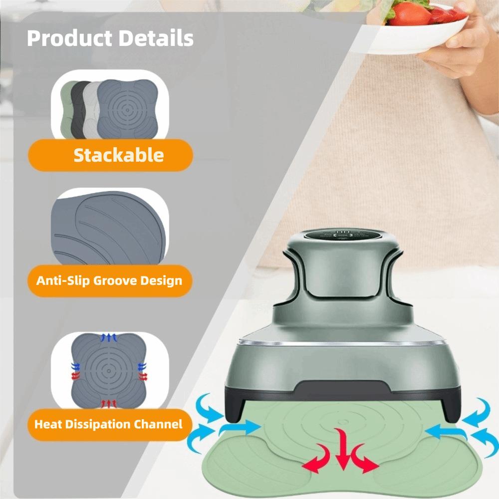 High Temperature Resistant Air Fryer Silicone Insulation Pad Hot Pads Air Fryer Use