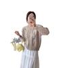 Autumn and Winter New Retro Twist Knitted Cardigan Women's Heavy Industry Flowers Fresh and Gentle Loose Age-reducing Sweater Jacket Autumn Wear