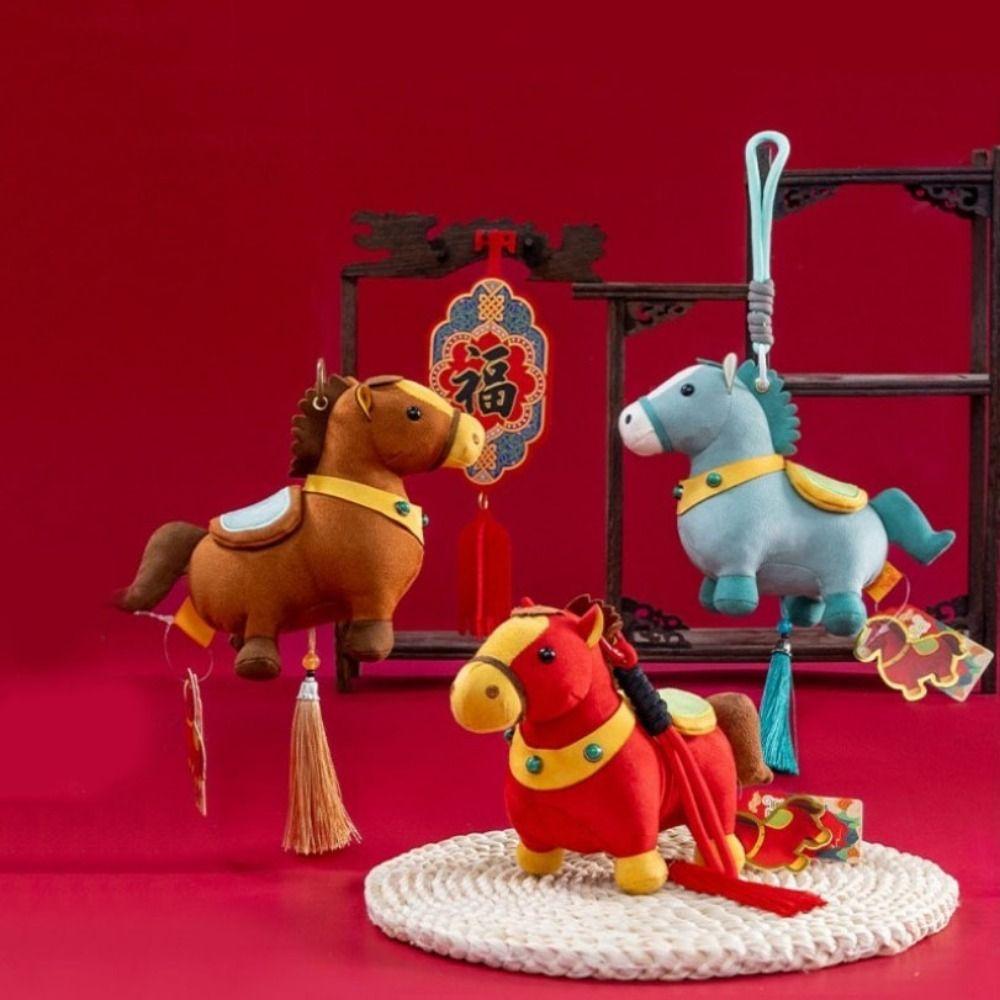 Cartoon Style Zodiac Pony Plush Doll Realistic Horse Plush Pendants  Home Office Decor