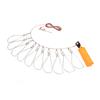 Cierre para Peces Vivos con Flotador de Espuma y Cable de Acero Hebilla de Cierre para Pesca Kit de Cuerda para Peces para Pesca al Aire Libre 10 Hebillas