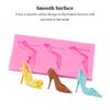 3 Grid High-heeled Shoes Shape Mold Stylish Replacement Kitchen Bakery Fondant Cake Art Crafts Mould Accessories