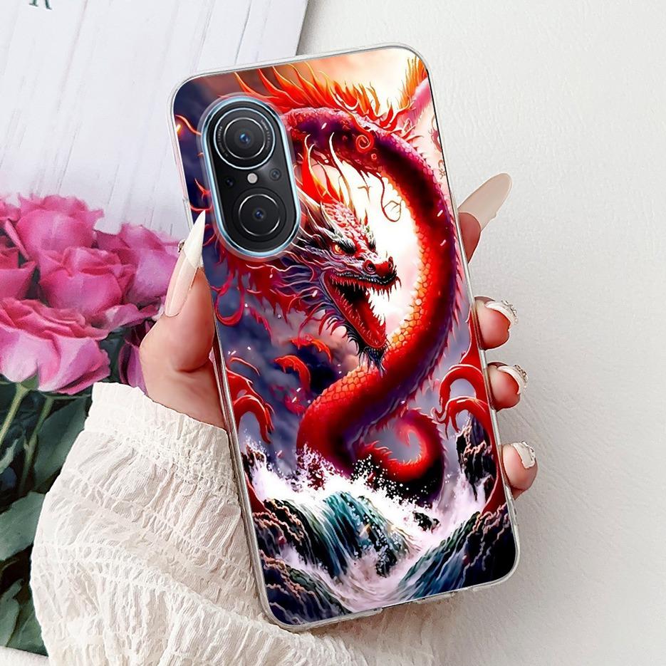 For Huawei Nova 9 SE Case Nova9 Pro Luxury Flowers Painted Cover Soft Slim Phone Case For Huawei Nova 9 Pro Nova9 SE Fundas Bags