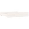 Bedside Drawers 2 pcs White Solid Pine Wood