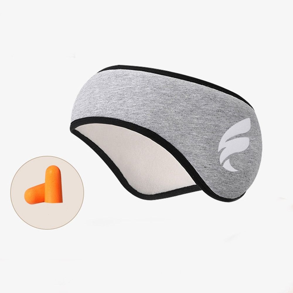 

With Ear Muffs Sleep Mask Blackout Hearing Protection Ear Protector Earmuffs Relaxing серый